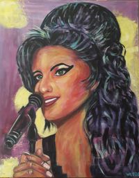 Amy Winehouse 80x100 cm Acryl