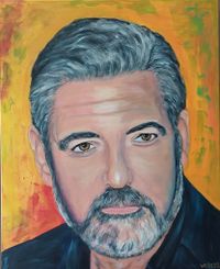 George Clooney 80 x 100 cm Acryl