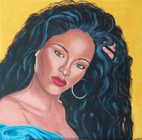 Rihanna 80x80 cm Acryl